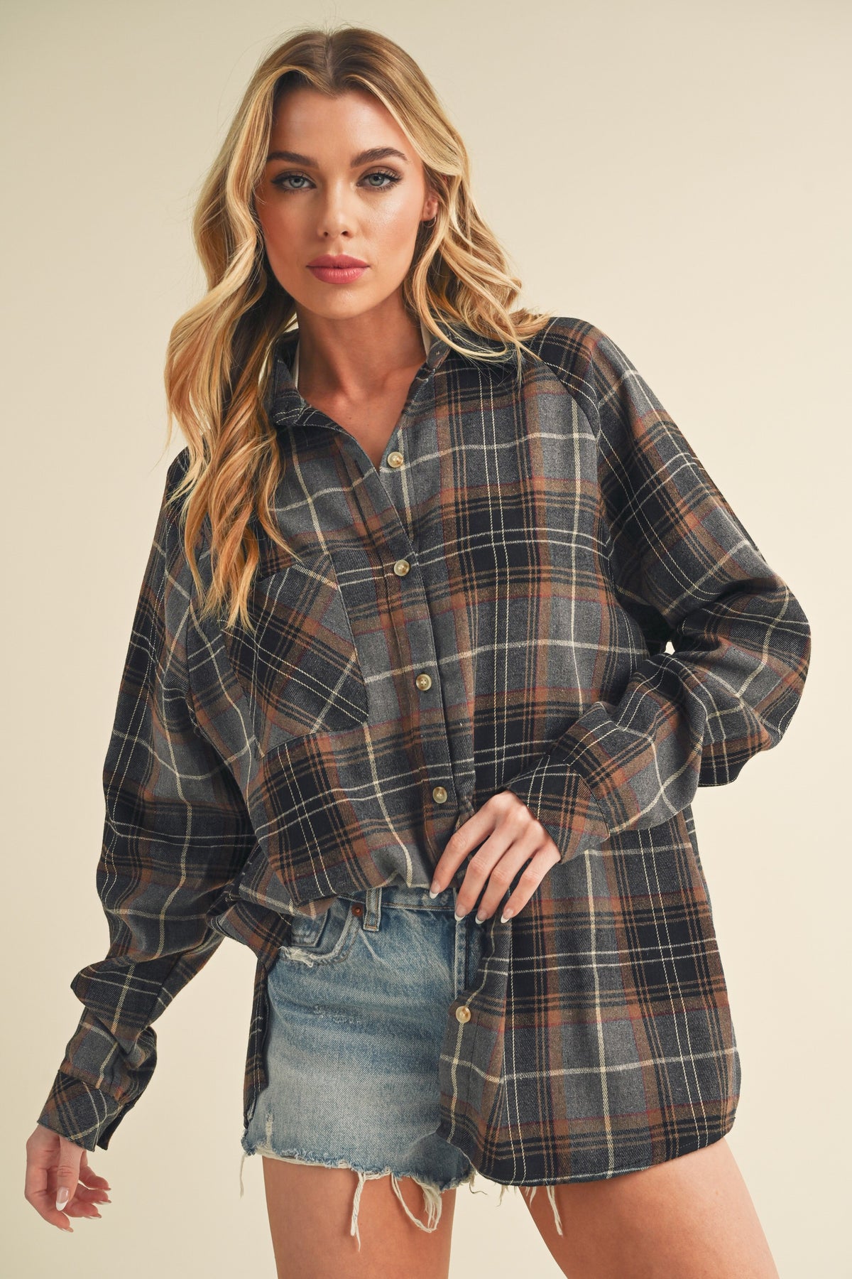 Katie Plaid Flannel Shirt
