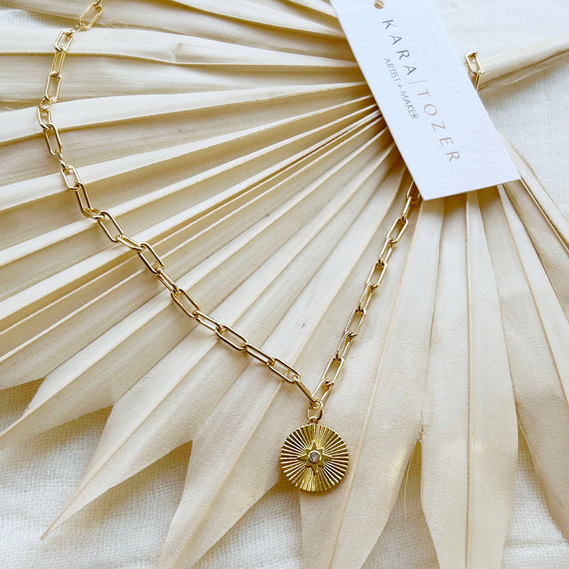 Gold Paperclip North Star Necklace - Cloth + Cabin