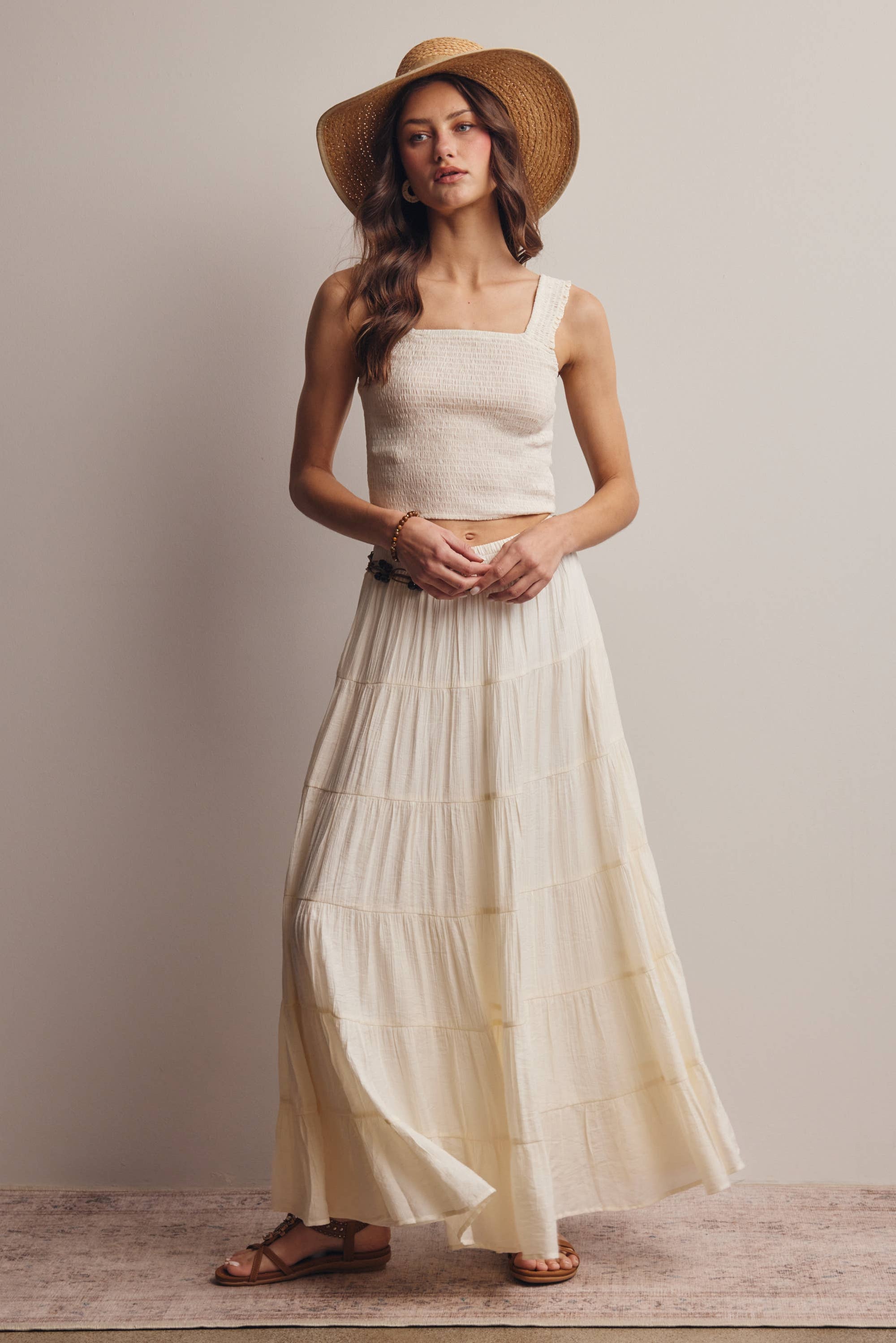 Alana Tiered Maxi Skirt