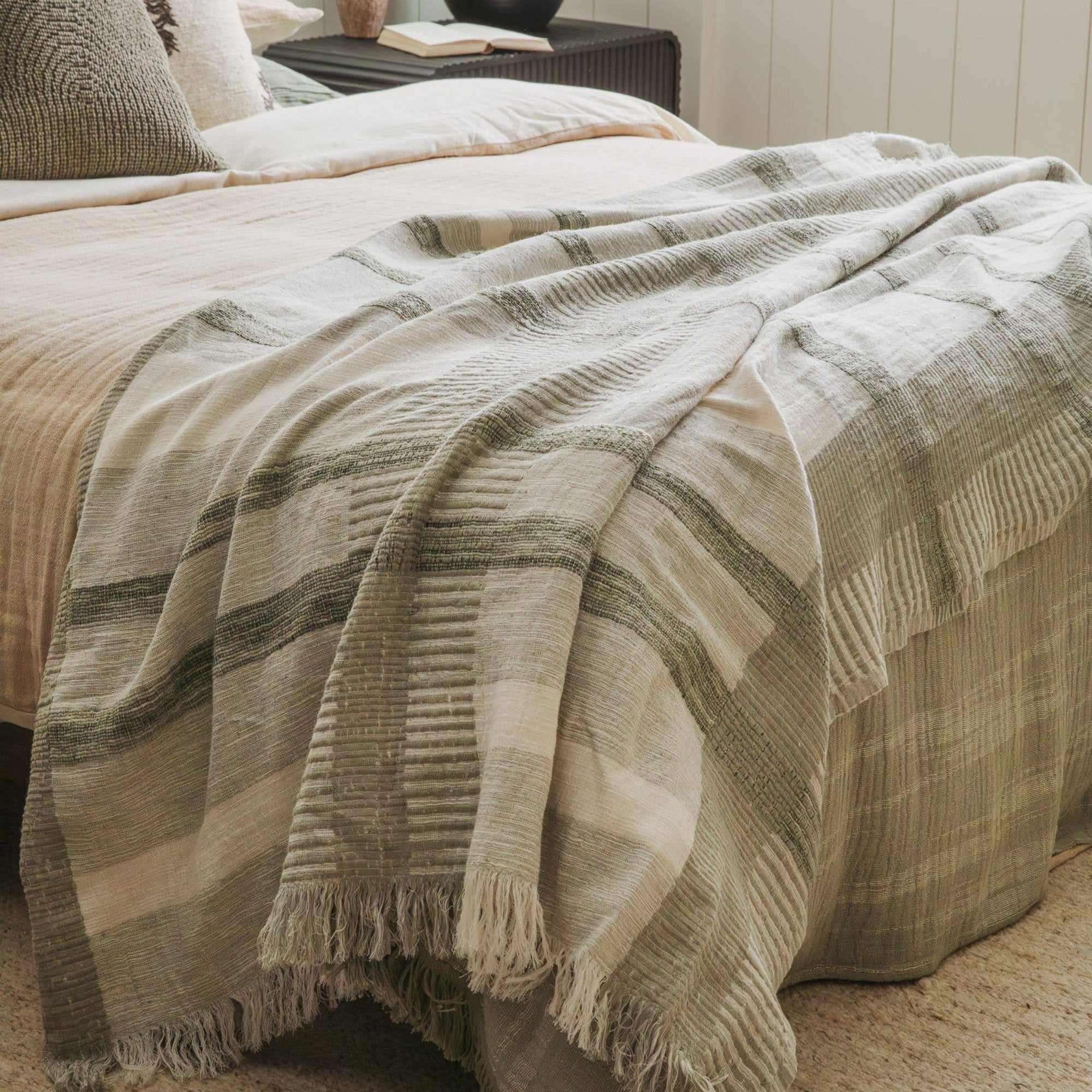 Zen Garden Plaid Throw Blanket - Cloth + Cabin