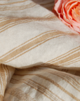 Stripe Dish Towel in Nougat / Set of 2 - Cloth + Cabin
