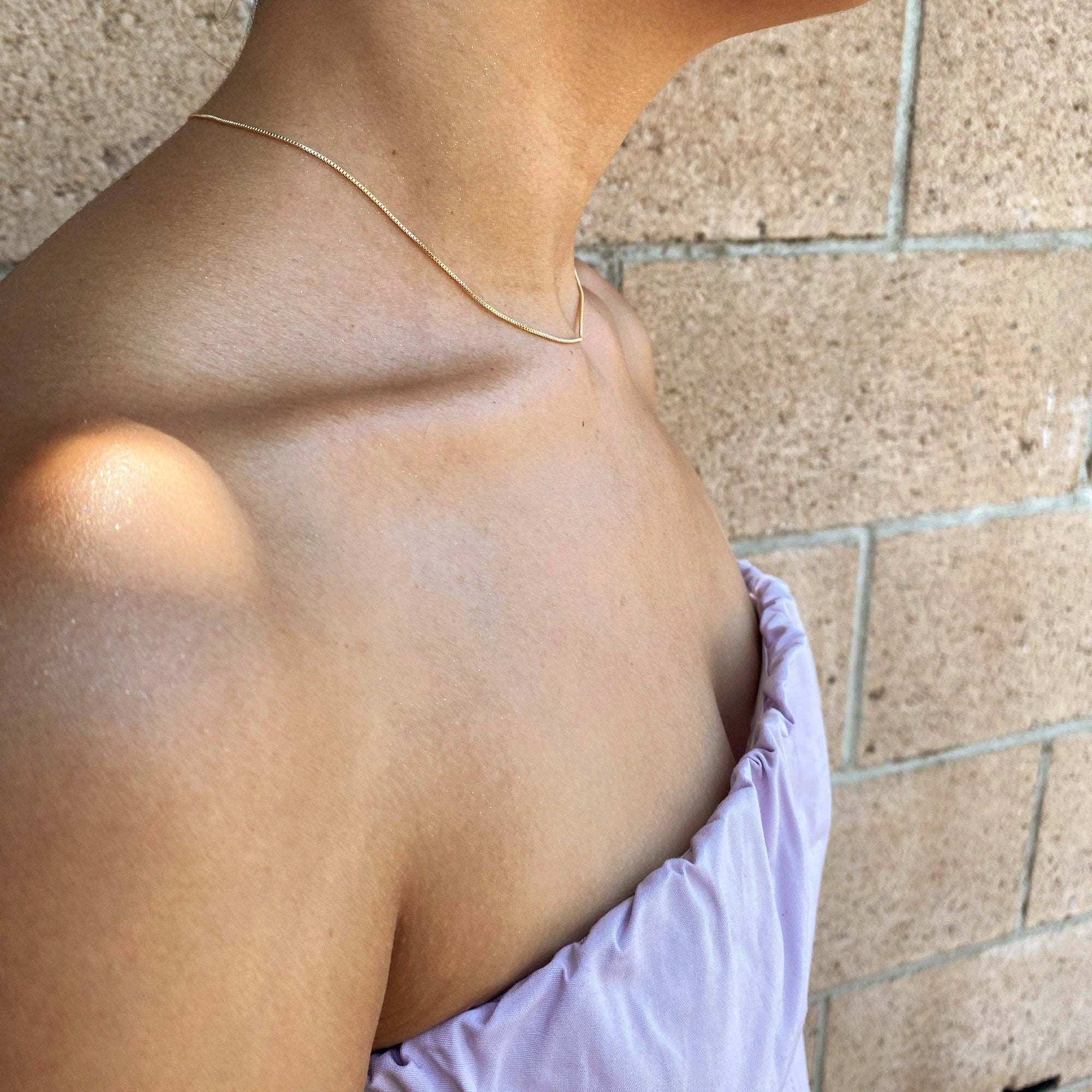 18k Gold Filled Adjustable Sizing Necklace - Cloth + Cabin