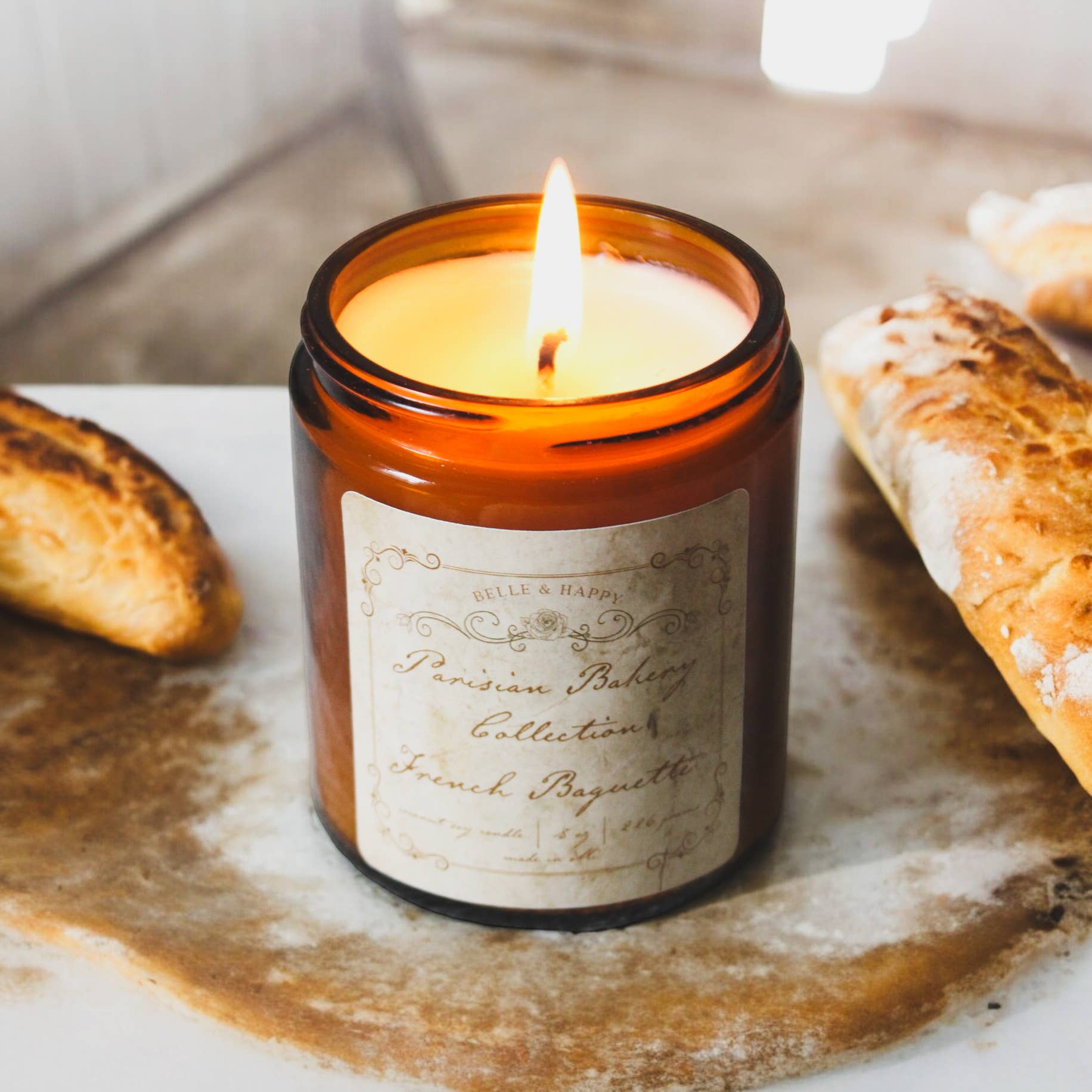 Parisian Bakery French Baguette Coconut Soy Candle