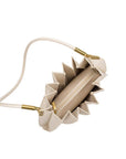 Carrie Ivory Pleated Vegan Shoulder Bag - Cloth + Cabin