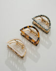 Rosalie Core Classic Half Moon Metal Claw Clip - Cloth + Cabin