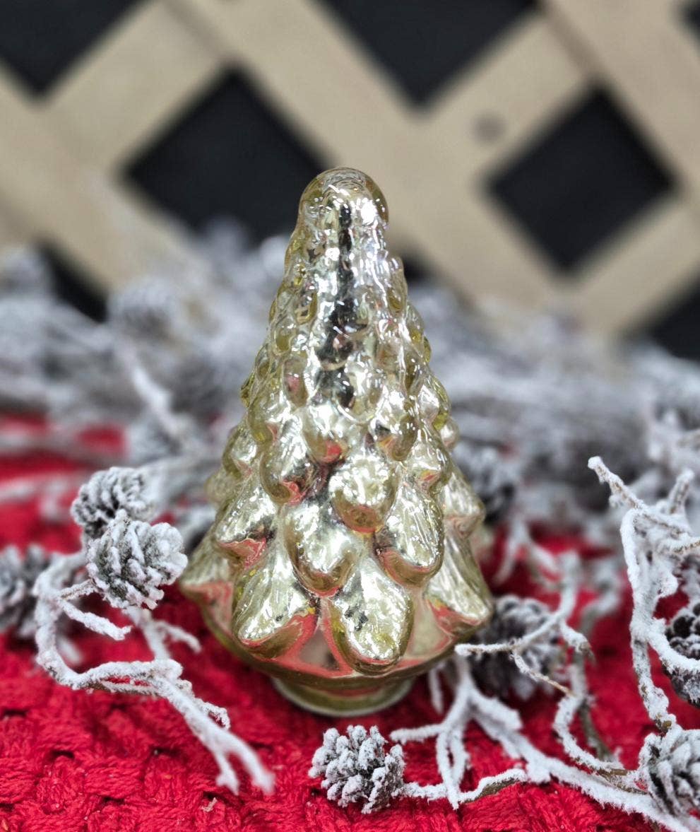 Small Midnight Gold Tree 3.1x5.1in