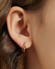 Ariel 18k Gold Twist Hoop Earring - Cloth + Cabin