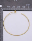 Simple Light Hoops 24K Gold - Cloth + Cabin