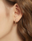 Ariel 18k Gold Twist Hoop Earring - Cloth + Cabin