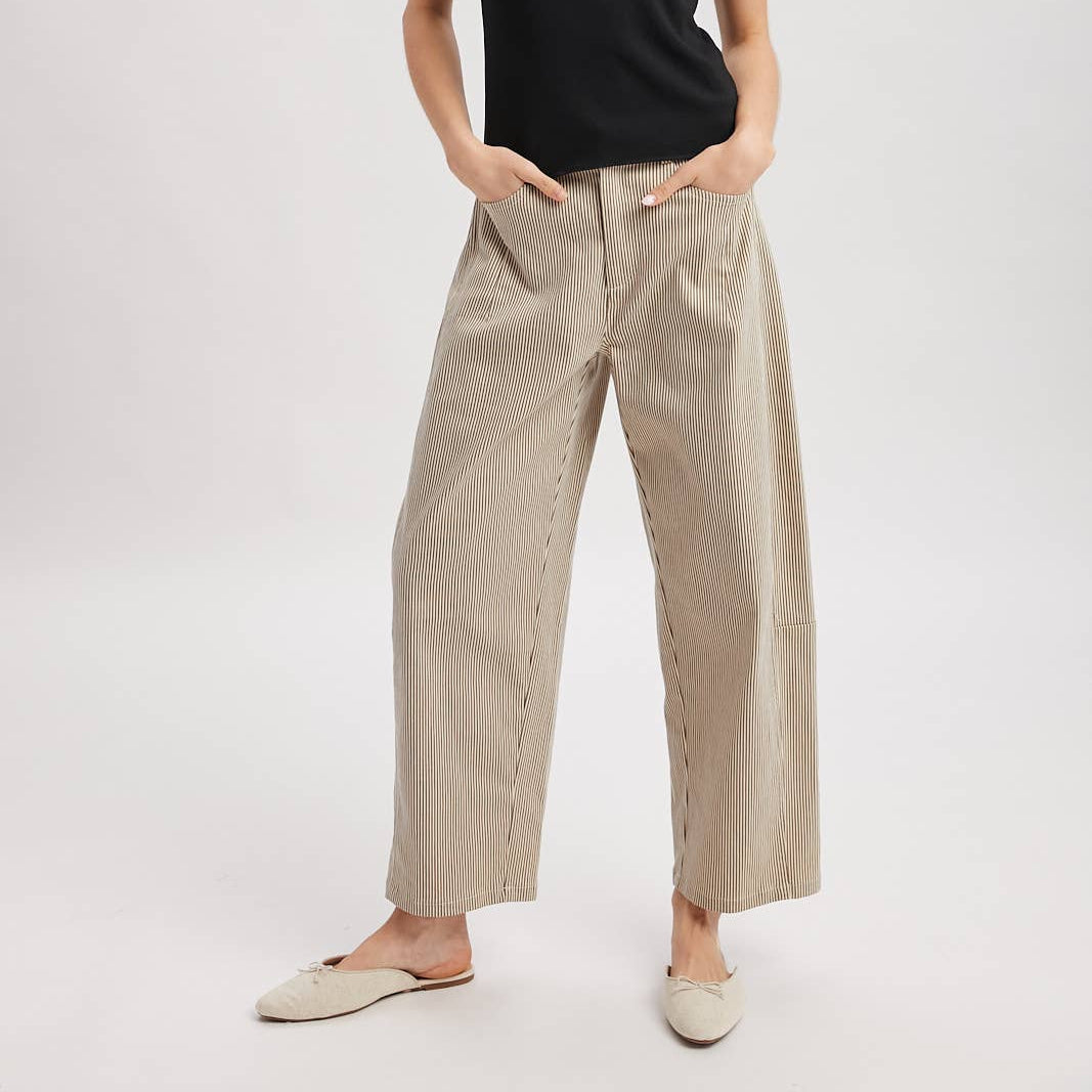 Kallie Striped Cotton Pants