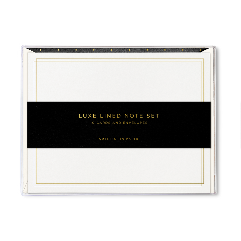 Posh Polka Dot Luxe Lined Note Set