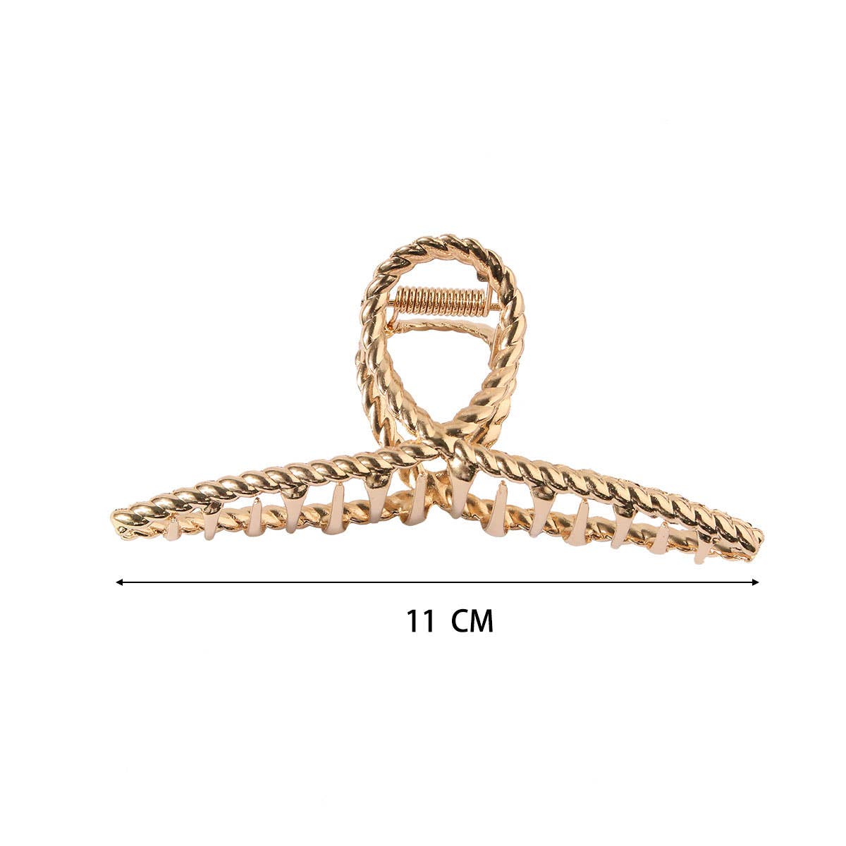 6-Pack Gold Tone Metal Hair Claws, Strong Hold_CWABE0199 - Cloth + Cabin