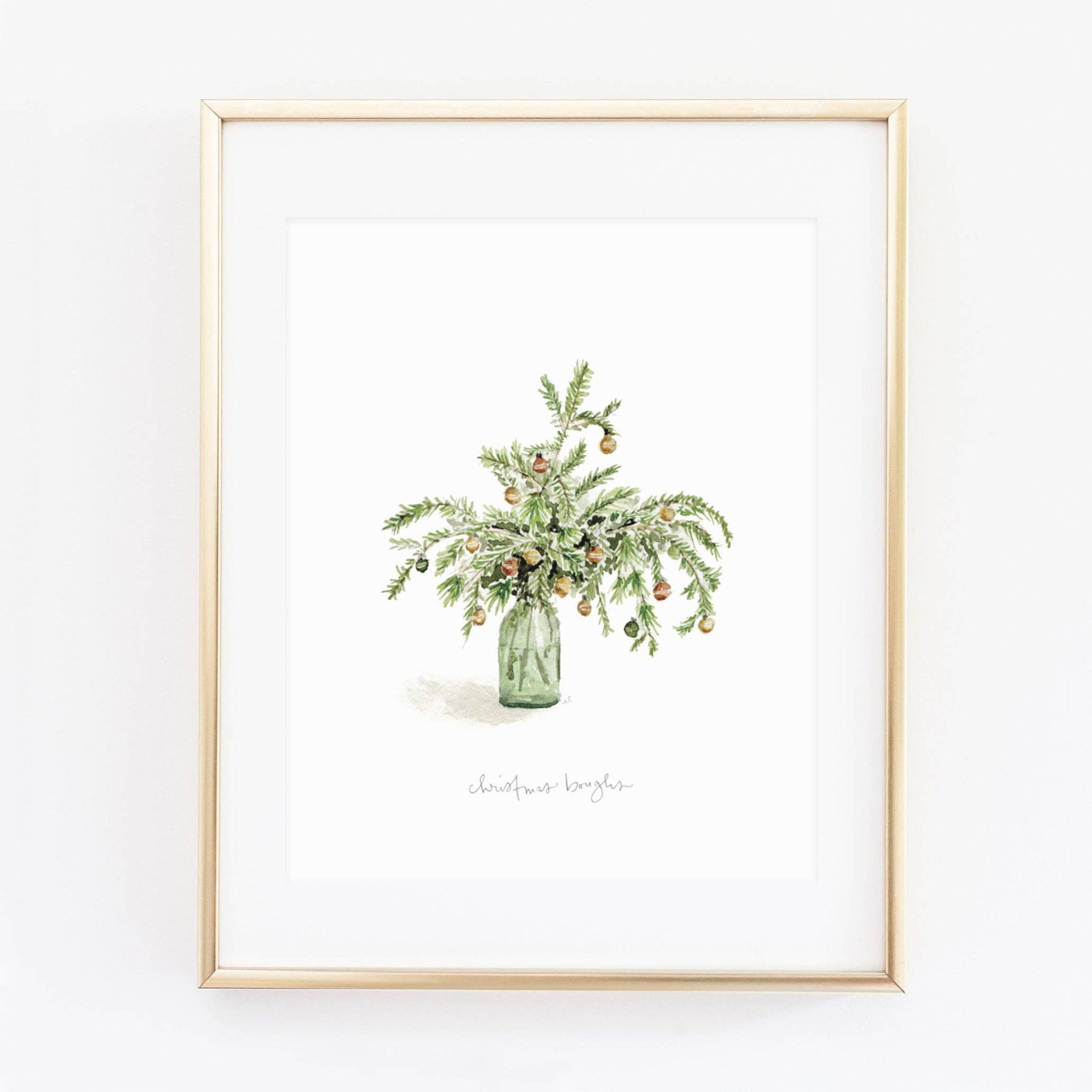 Christmas Boughs Art Print - Cloth + Cabin