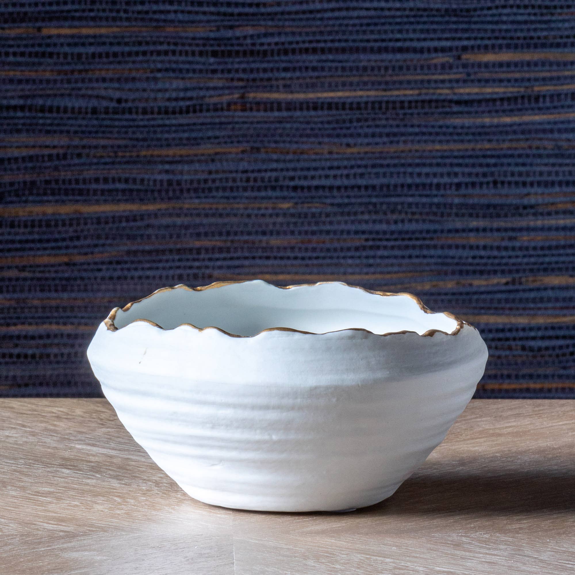 Gilded Organic Edge Bowl, 6" - Cloth + Cabin
