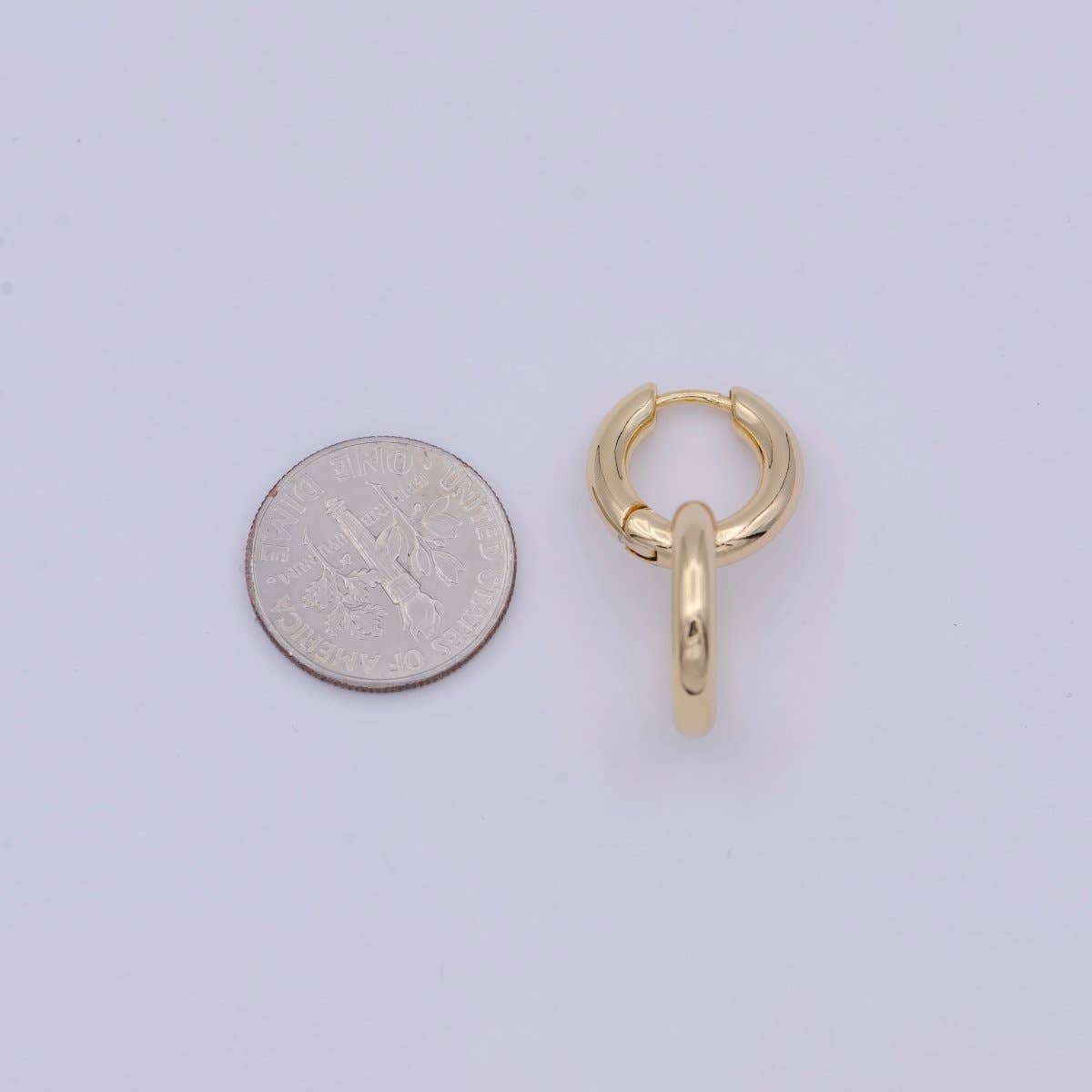 Dainty Intertwined Huggie Earrings