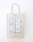 Charlie 2-pc. Farmhouse Tractor/Dot Swaddle Set