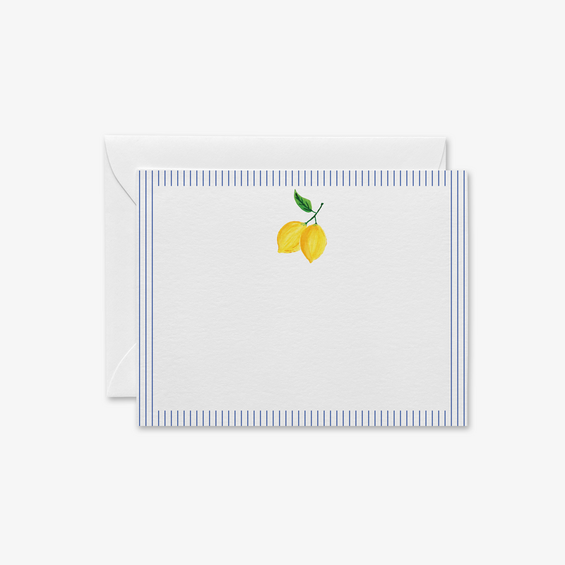 Lemon Flat Notecards - Sets of 8