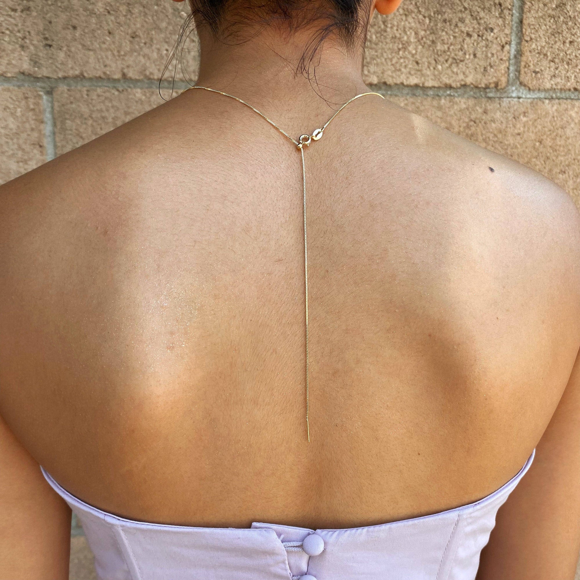 18k Gold Filled Adjustable Sizing Necklace - Cloth + Cabin