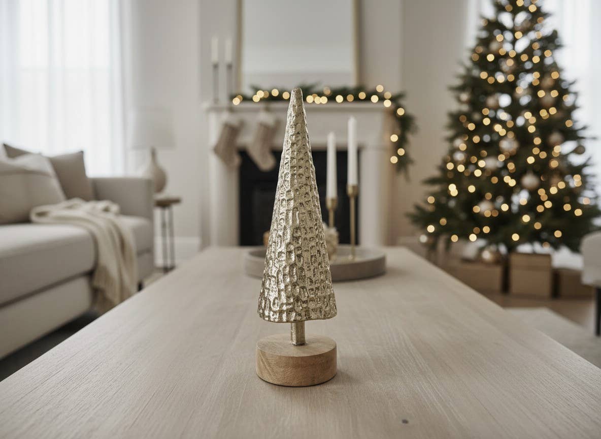 Gold Metal Tree 11x3x3in