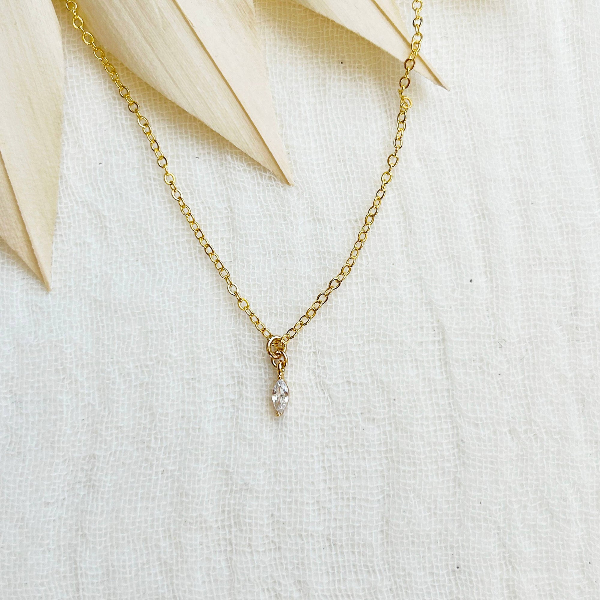 Dainty Marquise Necklace