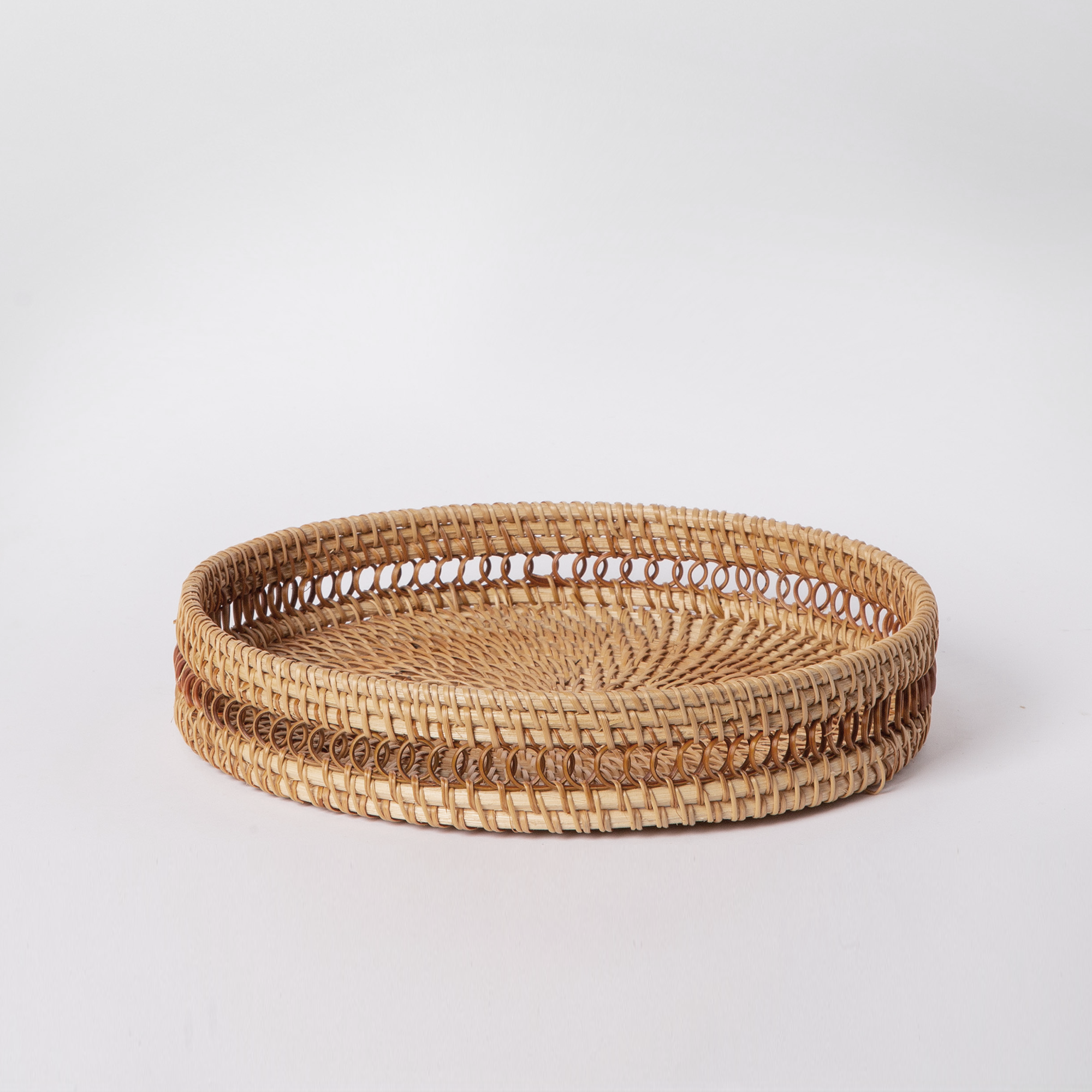 Circle Rattan Trays - Cloth + Cabin