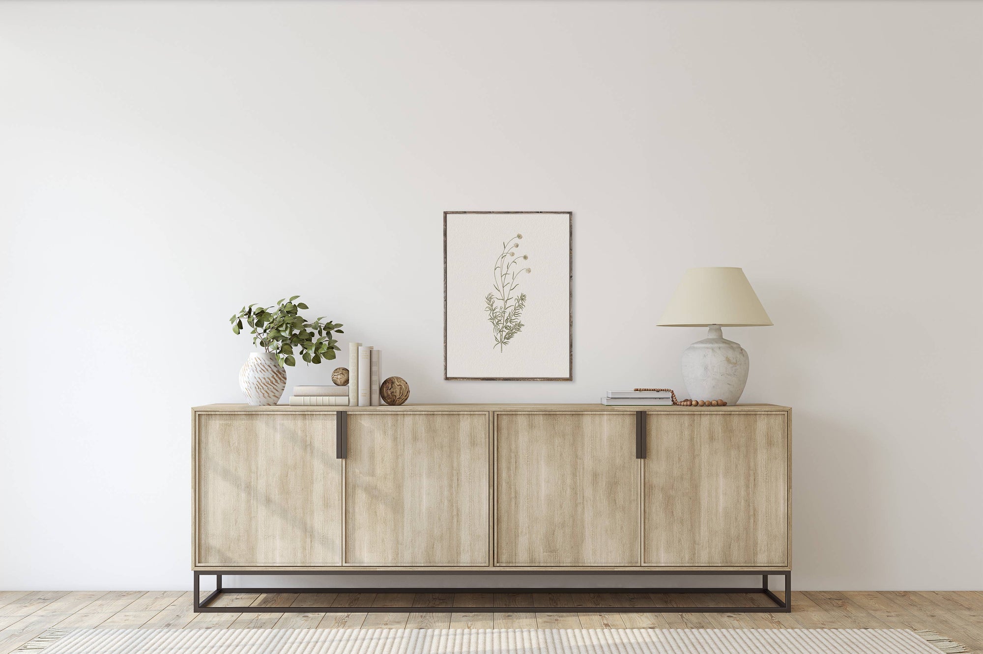 Floral Print Framed |Botanical Flower Print A106 - Cloth + Cabin