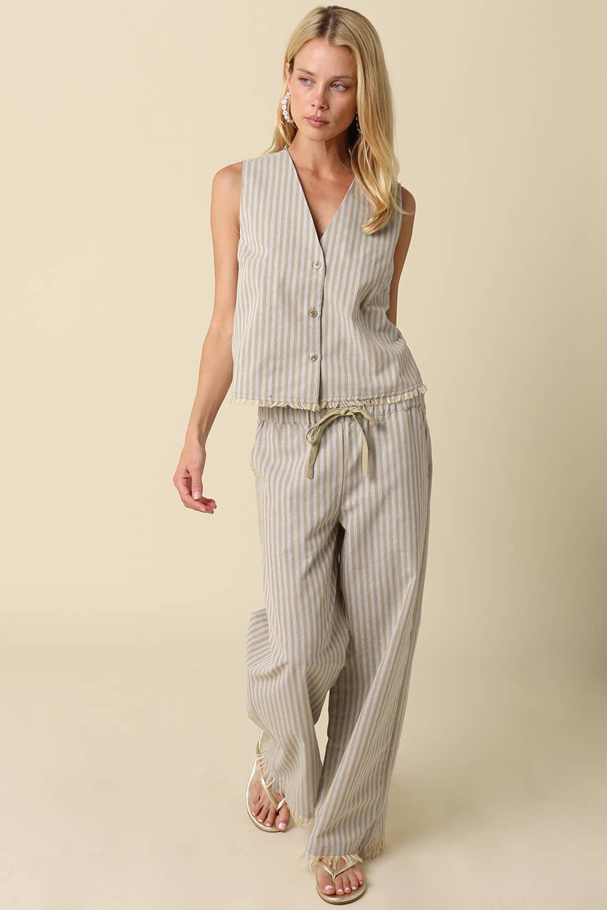 Ruth Stripe Drawstring Pants
