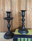 Black Empire Taper Candle Holder Small
