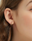 Ariel 18k Gold Twist Hoop Earring - Cloth + Cabin