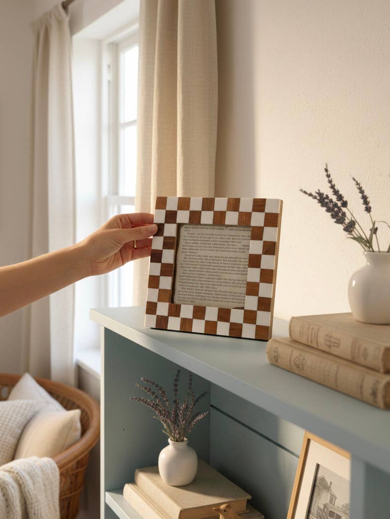 Checkered Photo Frame 5x5
