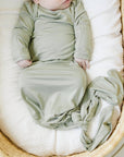 Dried Thyme Bamboo Knotted Gown