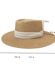 BEACH VACATION SUN FEDORA STRAW HATS FOR WOMEN_CWAH1151 - Cloth + Cabin