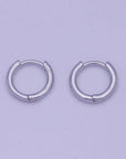 Silver Huggie Earring