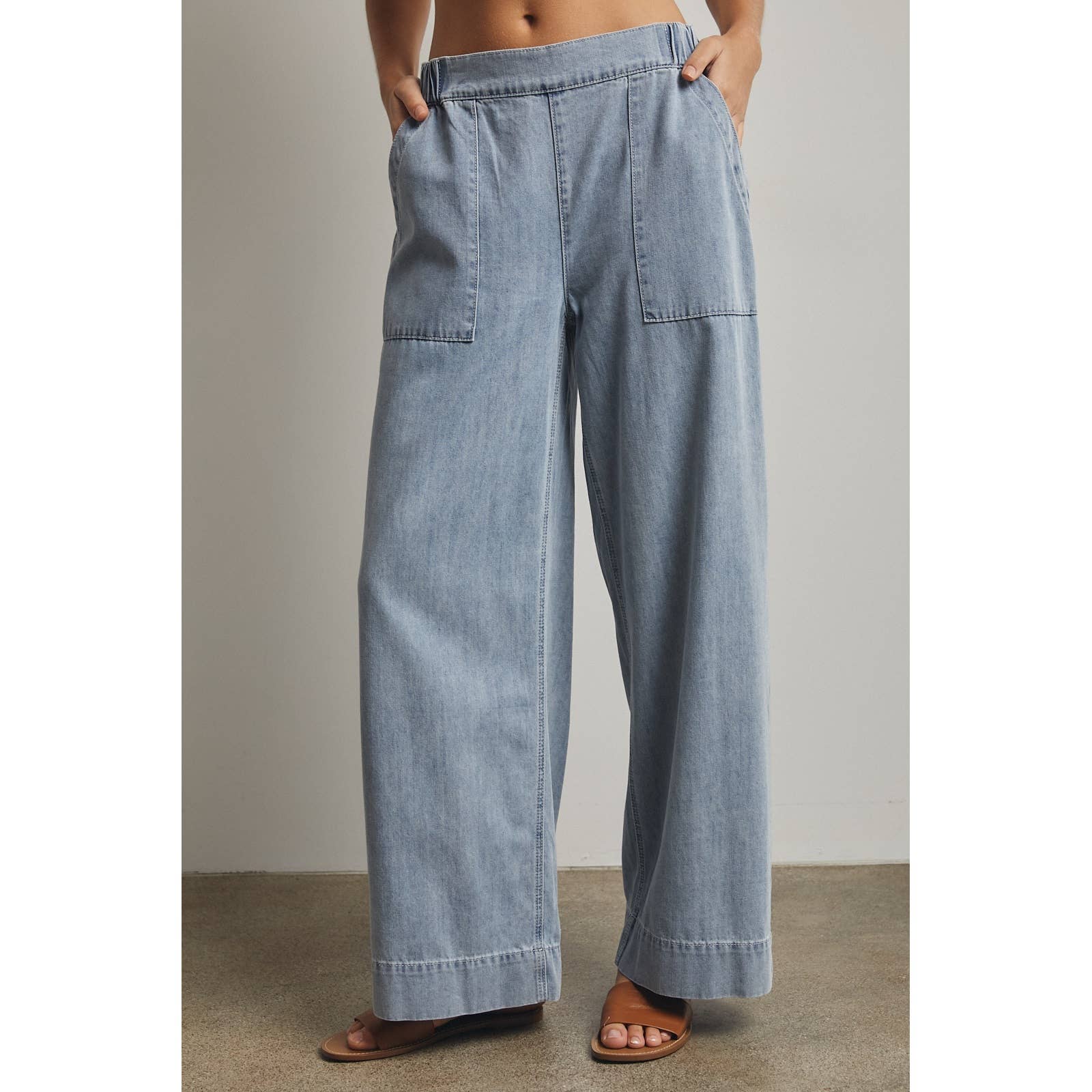 Nola Wide Leg Denim Pants - Cloth + Cabin