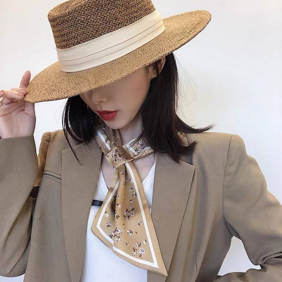 BEACH VACATION SUN FEDORA STRAW HATS FOR WOMEN_CWAH1151 - Cloth + Cabin
