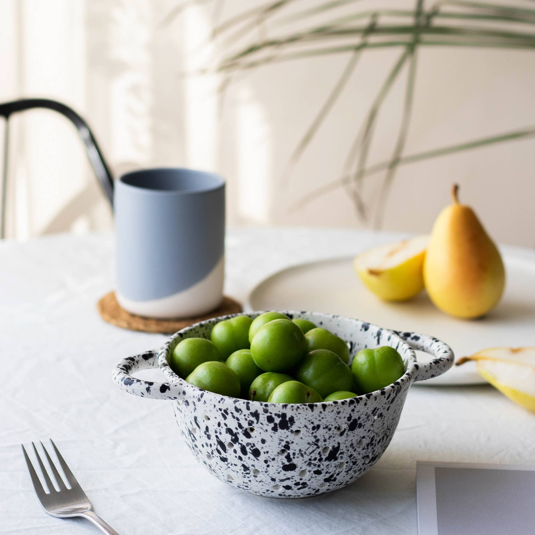 Handmade Ceramic Colander - Cloth + Cabin