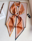 Geometric Long Silk Head Scarf - Cloth + Cabin