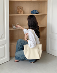 Large Tote Bag w/Cosmetic Pouch
