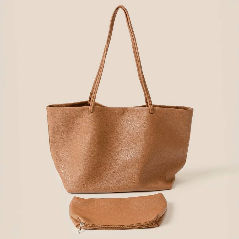 Soft Solid Color Tote Bag - Cloth + Cabin