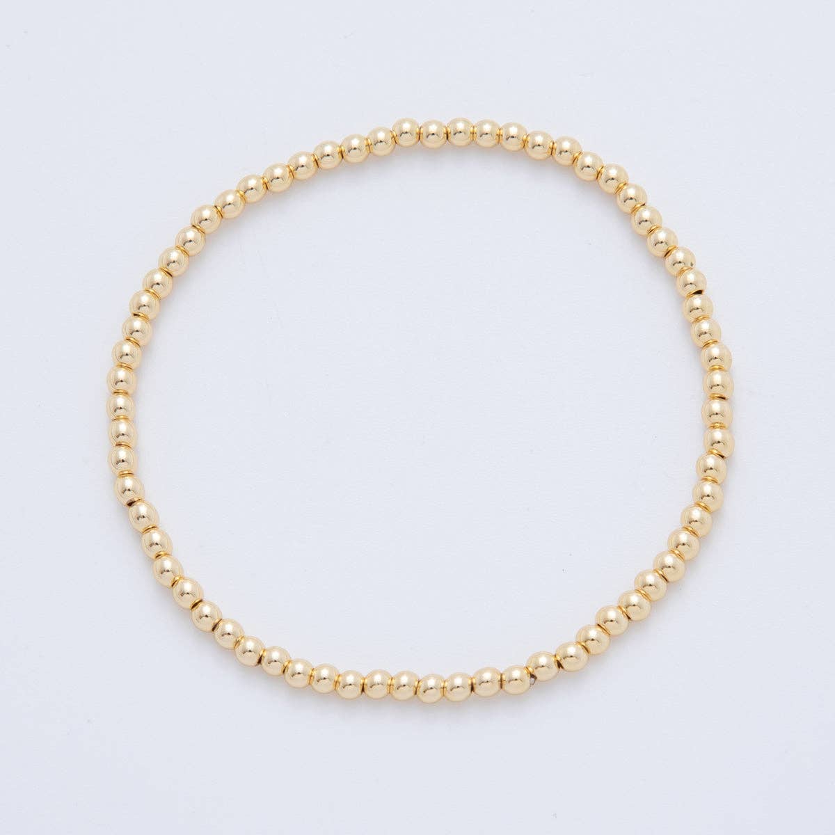 3mm Minimalist Round Ball Stretch Bracelet
