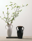 Natural Rimmed White Vase - Cloth + Cabin