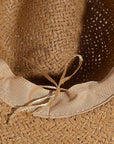 Two Tone Floppy Boho Straw Hat - Cloth + Cabin