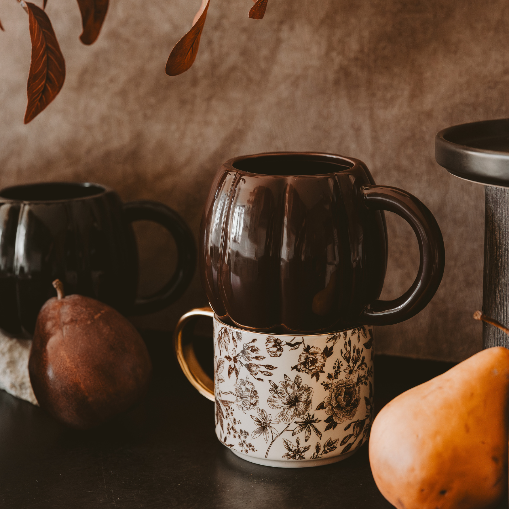 Brown Pumpkin Coffee Mug - Cloth + Cabin