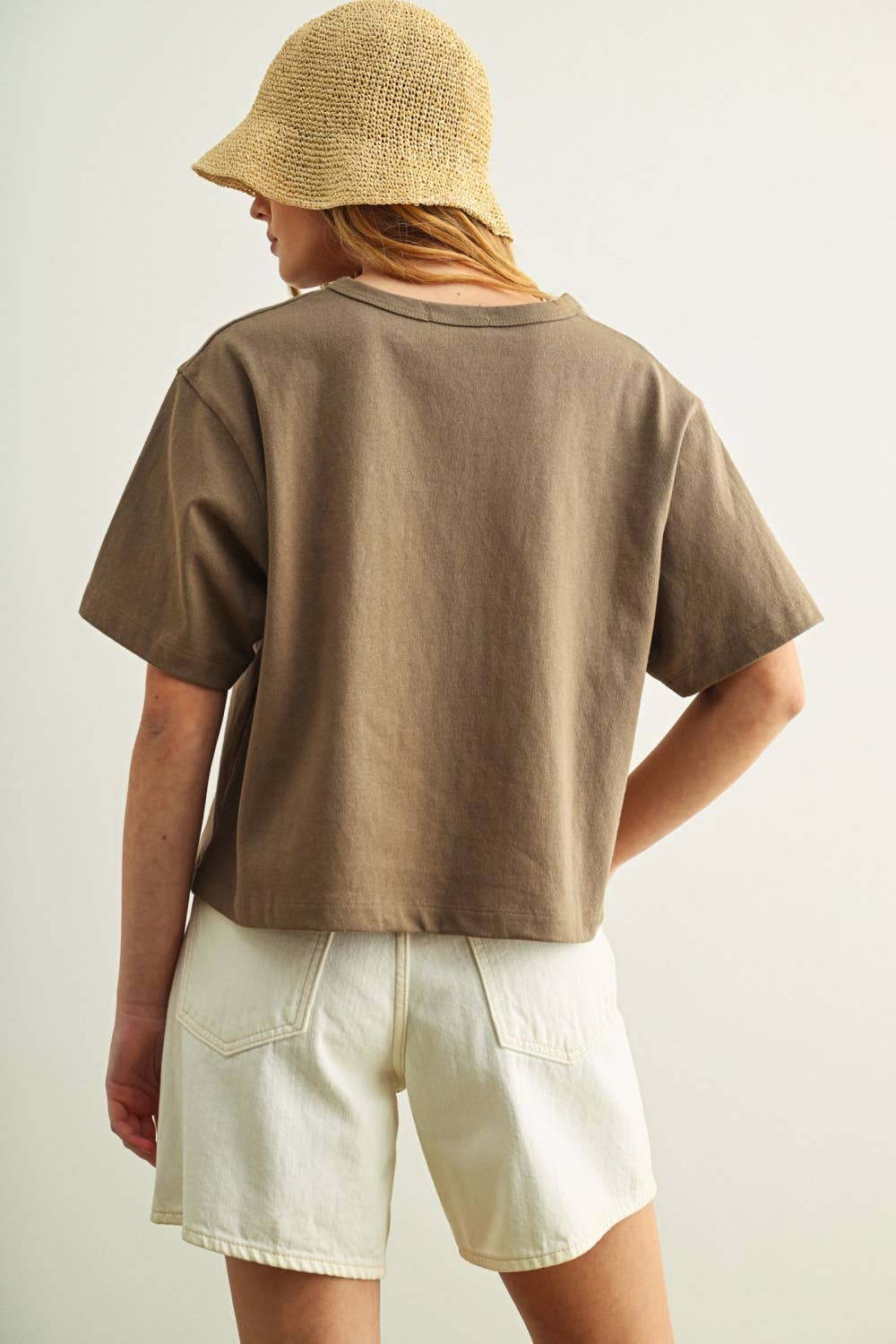Baylee Short Sleeve Linen Knitted Top