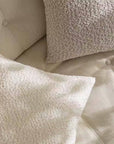 Textured Bouclé-Style 18" Throw Pillow Cover - Cloth + Cabin