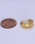 Dome Huggie Hoops - Cloth + Cabin