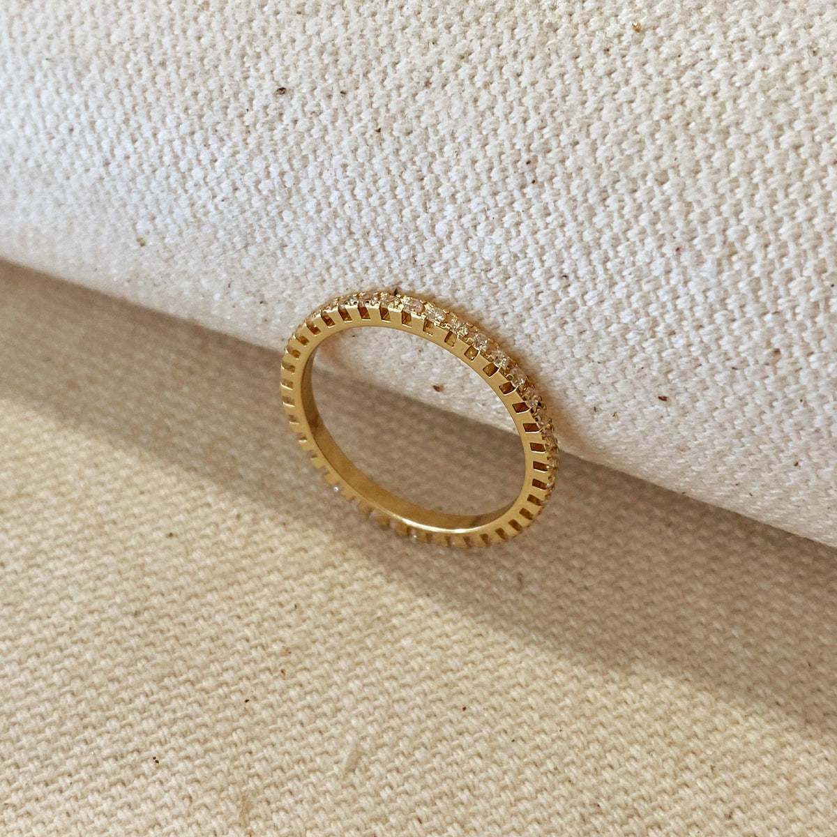 Cristal 18k Gold Filled Diamond Ring