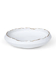 Gilded Organic Edge Shallow Bowl, 9.25" - Cloth + Cabin