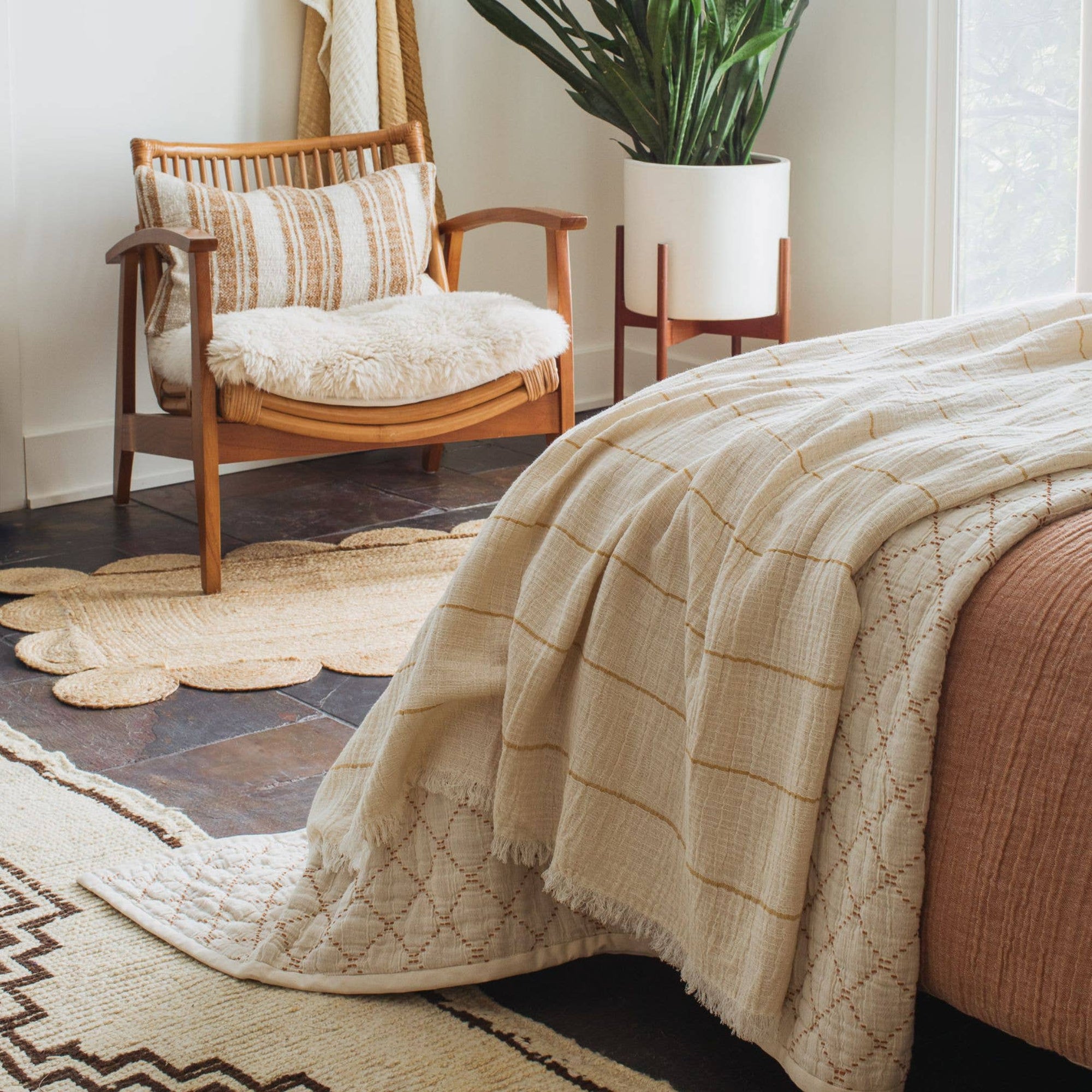Sahara Stripe Throw Blanket