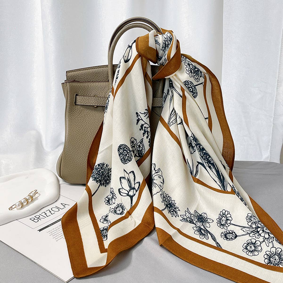 Floral Square Scarf - Cloth + Cabin
